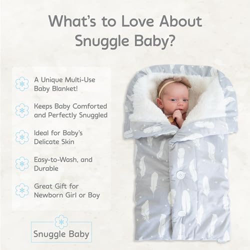 Snuggle Baby Swaddle Blanket - Boho Feathers