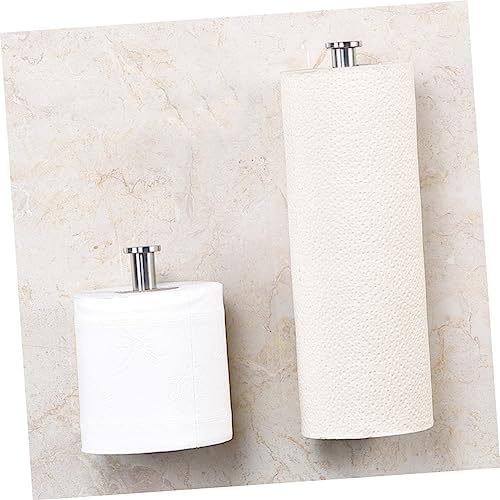 Homoyoyo Non-Slip Toilet Paper Holder Adhesive Brushed Finish Easy Install