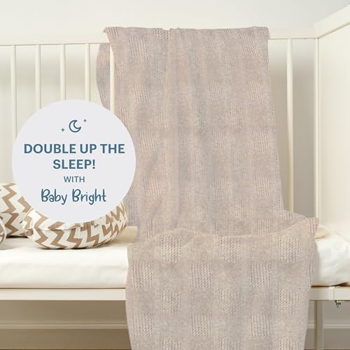 Baby Bright Swaddle Blanket - Cream 1