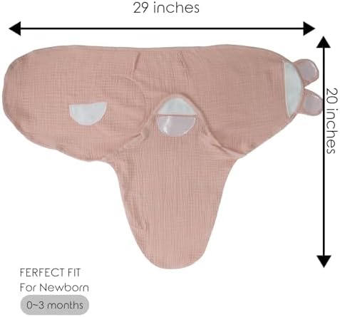 Dormlony Organic Ultra Soft Muslin Swaddles 3-Pack