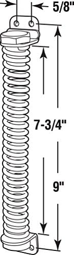 Prime-Line RG 18504 Self-Closing Gate Spring 9 In Black Adjustable