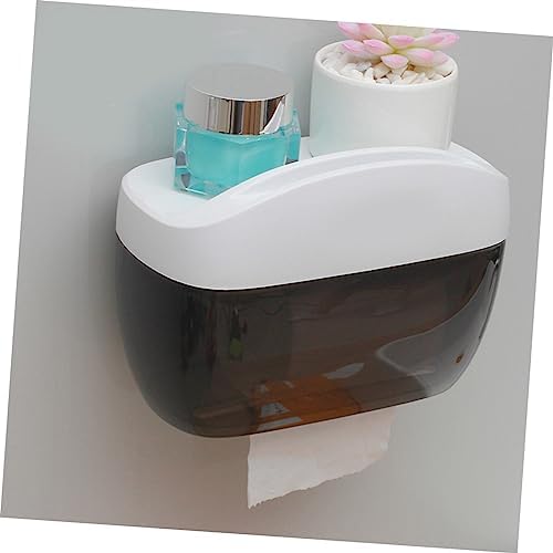 PHENOFICE Waterproof Toilet Paper Holder with Tissue and Storage Rack