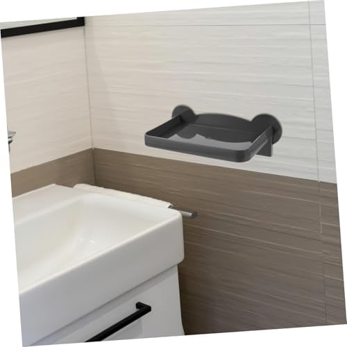 Toilet Paper Holder Wall Mount No Drill Adhesive Shelf for Bathroom