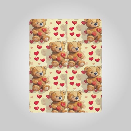 Wassud Cute Bear Crib Sheets for Boys Girls 27x39 1