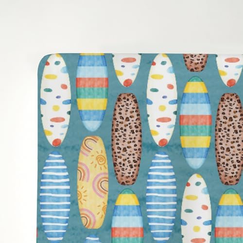 Surfboard Crib Sheets for Baby Boy Girl 52x28