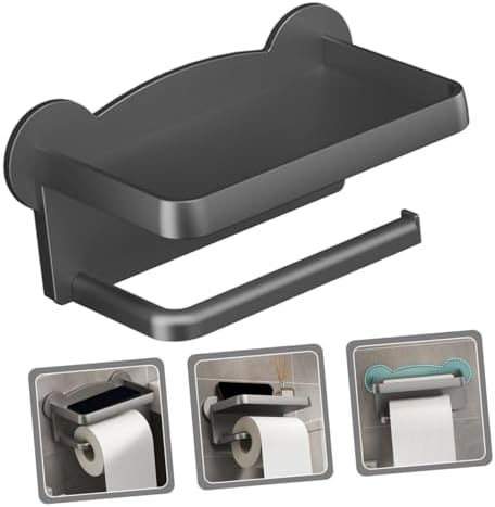 Mikikit Slim Wall-Mount Toilet Paper Holder