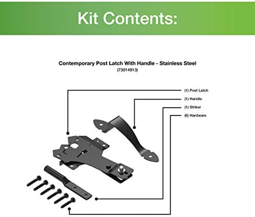 Barrette Outdoor Living 73014913 Post Latch Handle Set