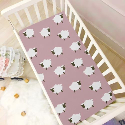 KICPOAY Fitted Crib Sheets with Elastic Band