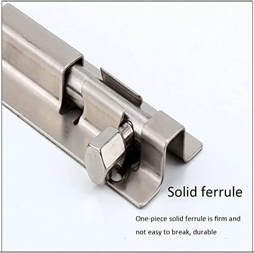 SHAUNI Stainless Steel Slide Bolt Door Lock Hasp