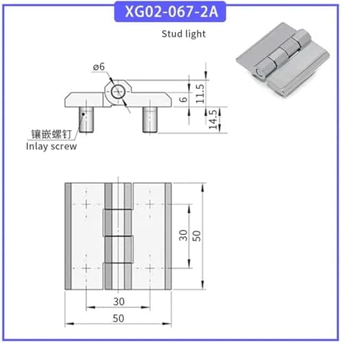 FANGZHNHT Gate Hinge with Screw Foot Zinc Alloy 1pc