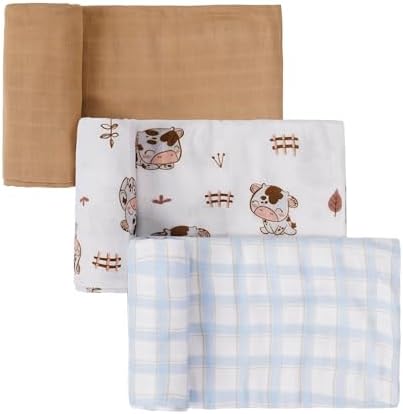 Forever Nook Baby Swaddle Blankets 3-Pack Set