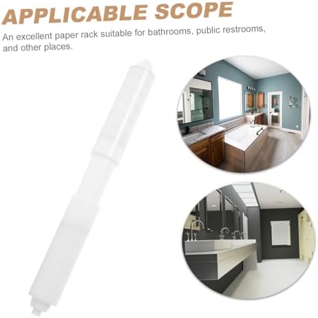 Tofficu Toilet Paper Roller Holder Retractable Plastic Spindle Rod 1