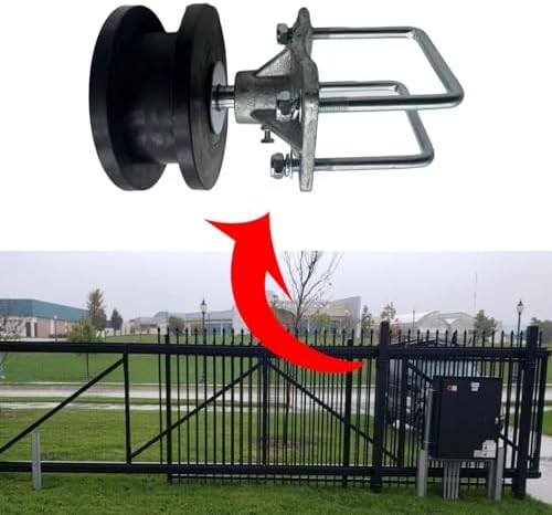 4 Square Post Gate Frame with Nylon Roller Cantilever