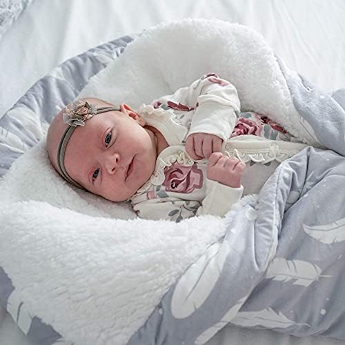 Snuggle Baby Swaddle Blanket - Boho Feathers