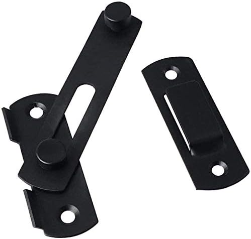 SHAUNI Door Bolt Set of 3 Black Flip Latch Gate Latches 1