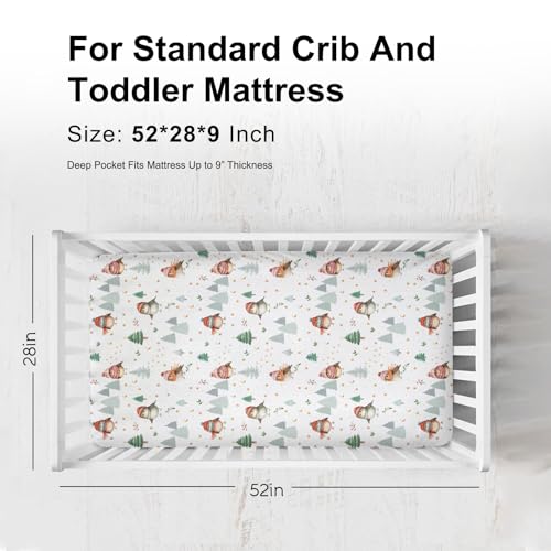 KASTLEE Christmas Birds Crib Sheet 52x28