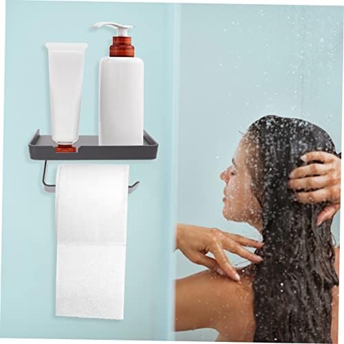 Cabilock Wall Mounted Toilet Paper Holder with Shelf
