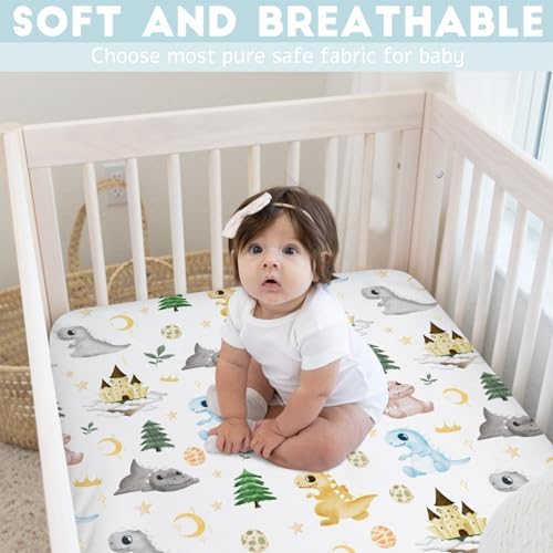 Hwmmbh Baby Dinosaurs Crib Sheet 52x28