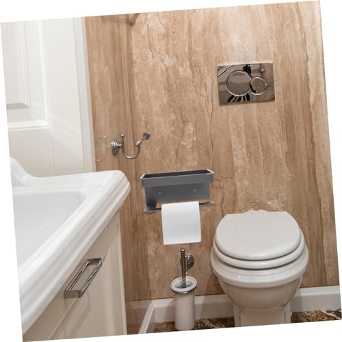 SEWOART Toilet Tissue Holder Shelf Aluminum Wall-Mounted Storage Rack