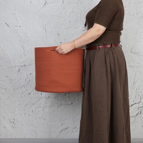 Cotton Rope Storage Basket 16x14 for Baby Kids