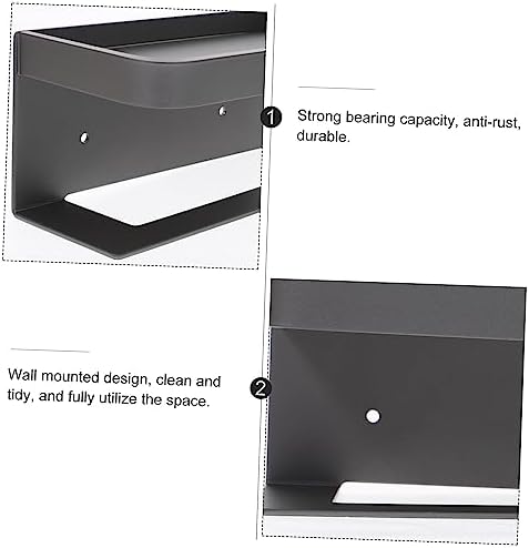 LIFKICH Wall-Mounted Toilet Paper Holder with Shelf