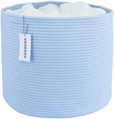 Cotton Rope Storage Basket 16 x 14 for Kids