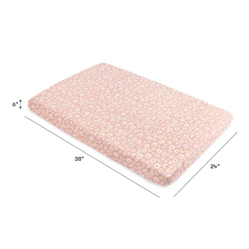 Babyletto Organic Cotton Mini Crib Sheet Daisy