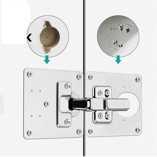 FANGZHNHT Stainless Steel Hinge Repair Plates 1-8 Pack