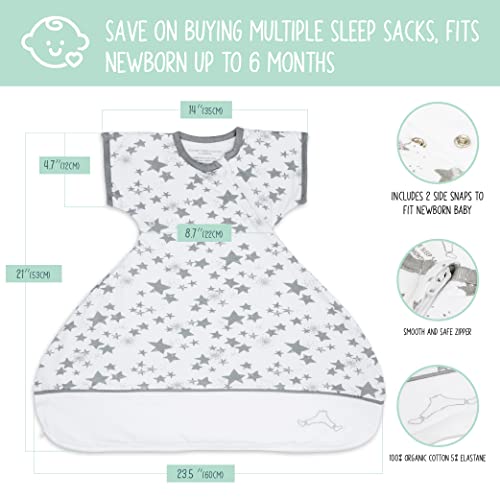Clickyhips Arms Up Swaddle Sleep Sack for Newborns