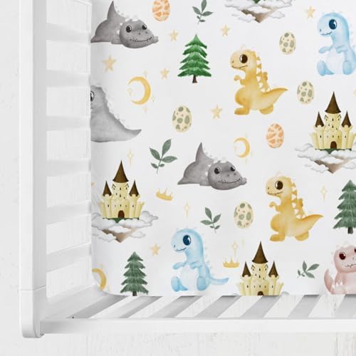 Hwmmbh Baby Dinosaurs Crib Sheet 52x28