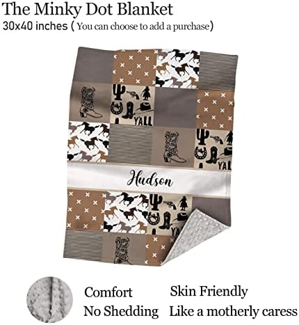 Custom Fitted Cowboy Baby Crib Sheets with Name