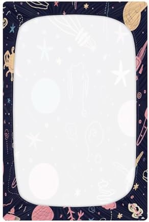 Wassud Stars and Comets Crib Sheets for Boys Girls