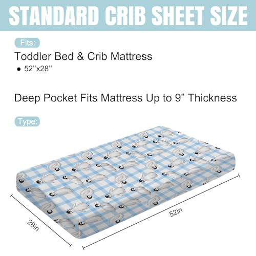 Watercolor Baby Penguins Crib Sheet 52x28