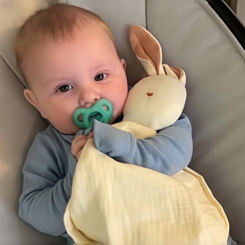 Insular Bunny Lovey Blanket - Organic Cotton Soft Breathable