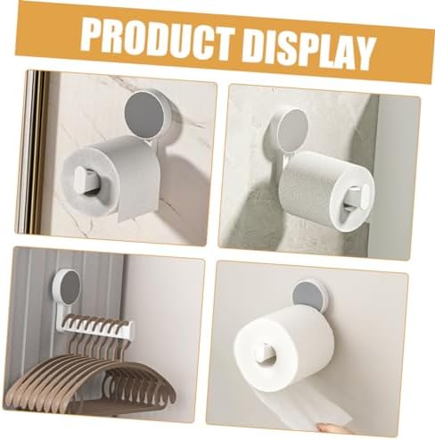 POPETPOP Wall Mount Toilet Paper Holder No Drilling Installation