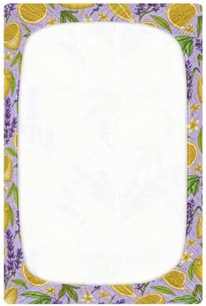KICPOAY Crib Sheets with Lavender Flowers Design