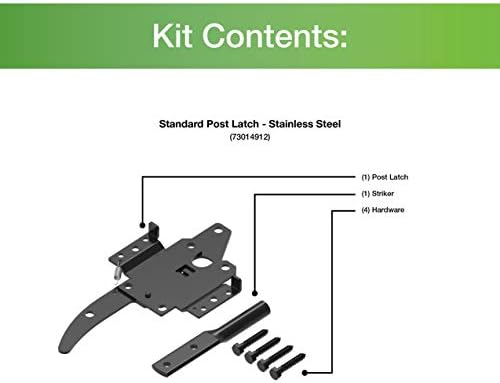 Barrette Outdoor Living 73014912 Standard Post Latch - Black