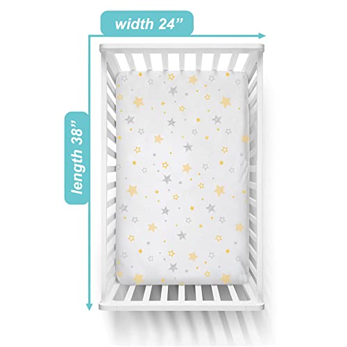 American Baby Company 100 Cotton Fitted Mini Crib Sheet 38 x 24