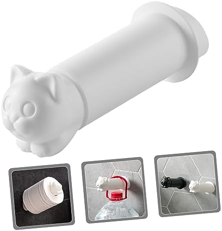 NUOBESTY Wall Mount Toilet Paper Holder with Cute Cat Design