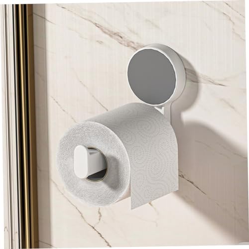 KITANDOVE Bathroom Towel Mount Paper Holder Roll Dispenser White