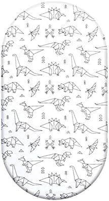 JHION Baby Crib Sheets Fitted 2 Pack White Blue