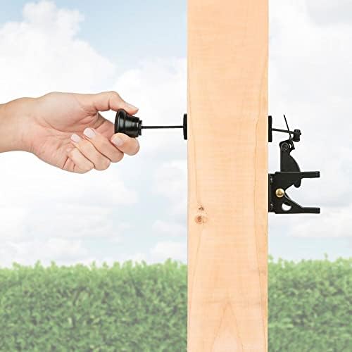 National Hardware N109-070 Gate Latch Cable Pull Black