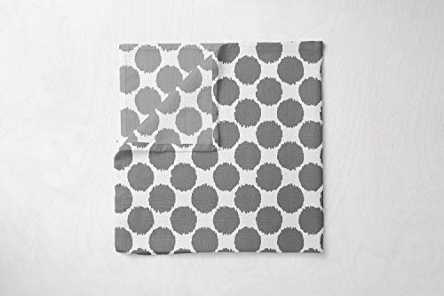 Bacati Ikat Swaddle Blankets Set of 4 Dots Leopard Pink Grey