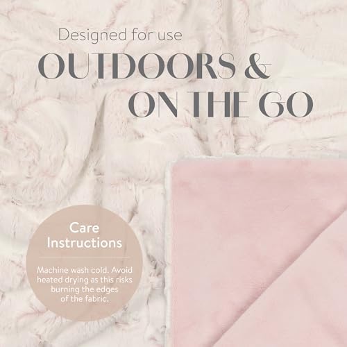 Faux Fur Baby Blanket - Soft Plush Swaddle for Newborns
