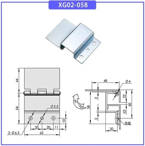 FANGZHNHT Welding Free External Hinge for Cabinet Doors