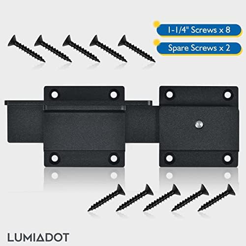 Lumiadot Flip Gate Latch Lock with Padlock Hole 1