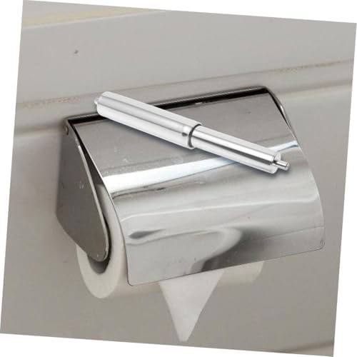 4pcs Stainless Steel Toilet Paper Holder with Adjustable Spring Rod 1