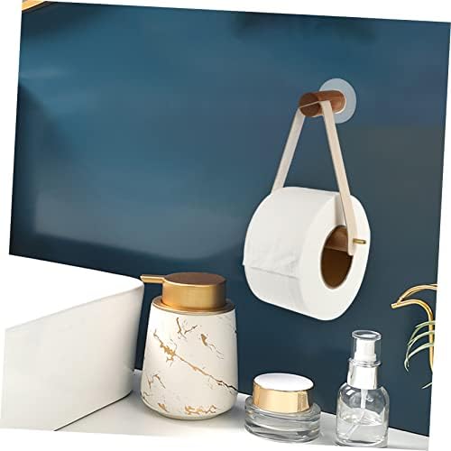 SEWOART Toilet Paper Holder Wall Mounted Wooden Sturdy