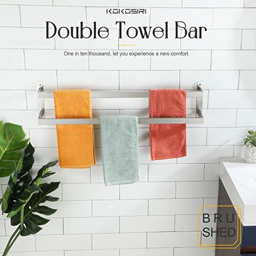 KOKOSIRI 2-Tier Ladder Towel Bar 32 Inches Brushed Stainless Steel