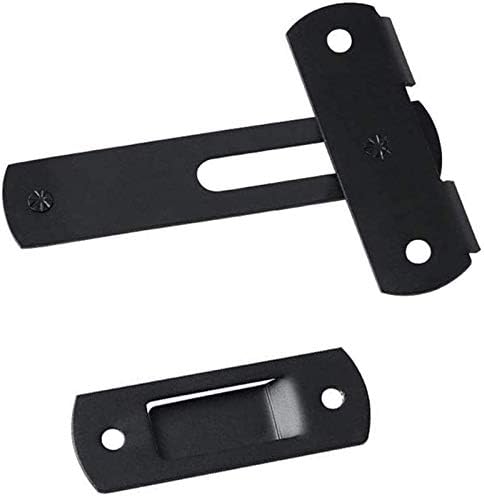 SHAUNI Door Bolt Set of 3 Black Flip Latch Gate Latches 1